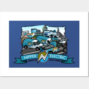 Nipper Electric Waterside Nauticus Posters and Art